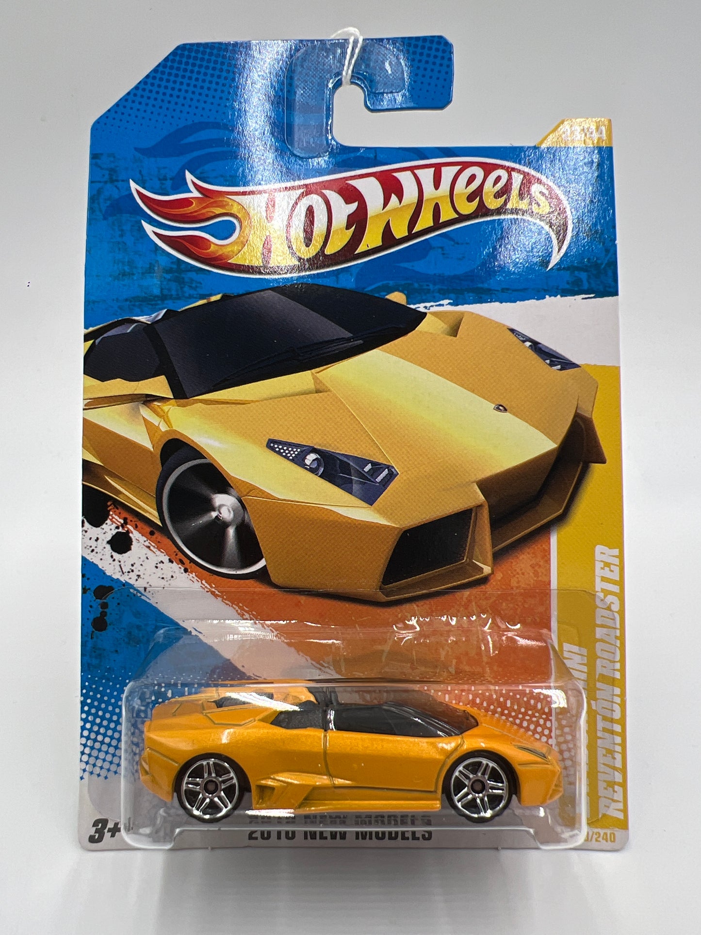 2010 Hot Wheels New Models #23 Lamborghini Reventon Roadster Yellow 102C