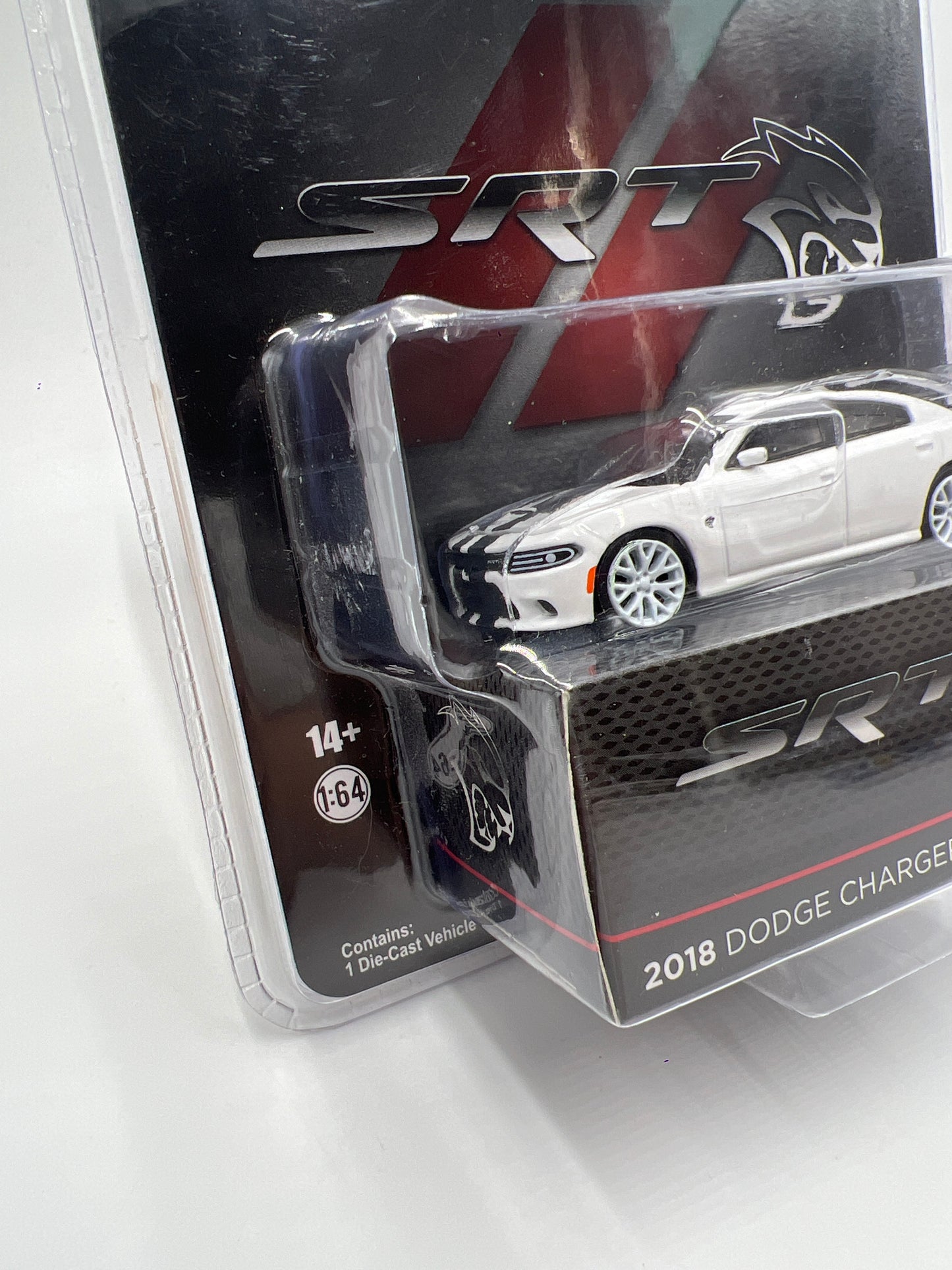 Greenlight Mijo Exclusives 1/300 CHASE 2018 Dodge Charger SRT Hellcat White