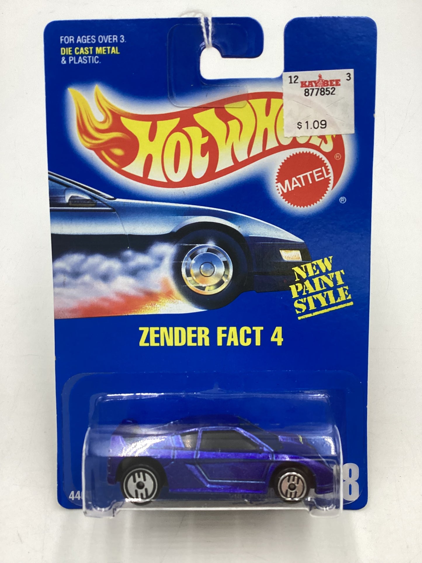 Hot Wheels Blue Card Collector No. 228 Zender Fact 4 Blue UH Chrome Wheels 237H