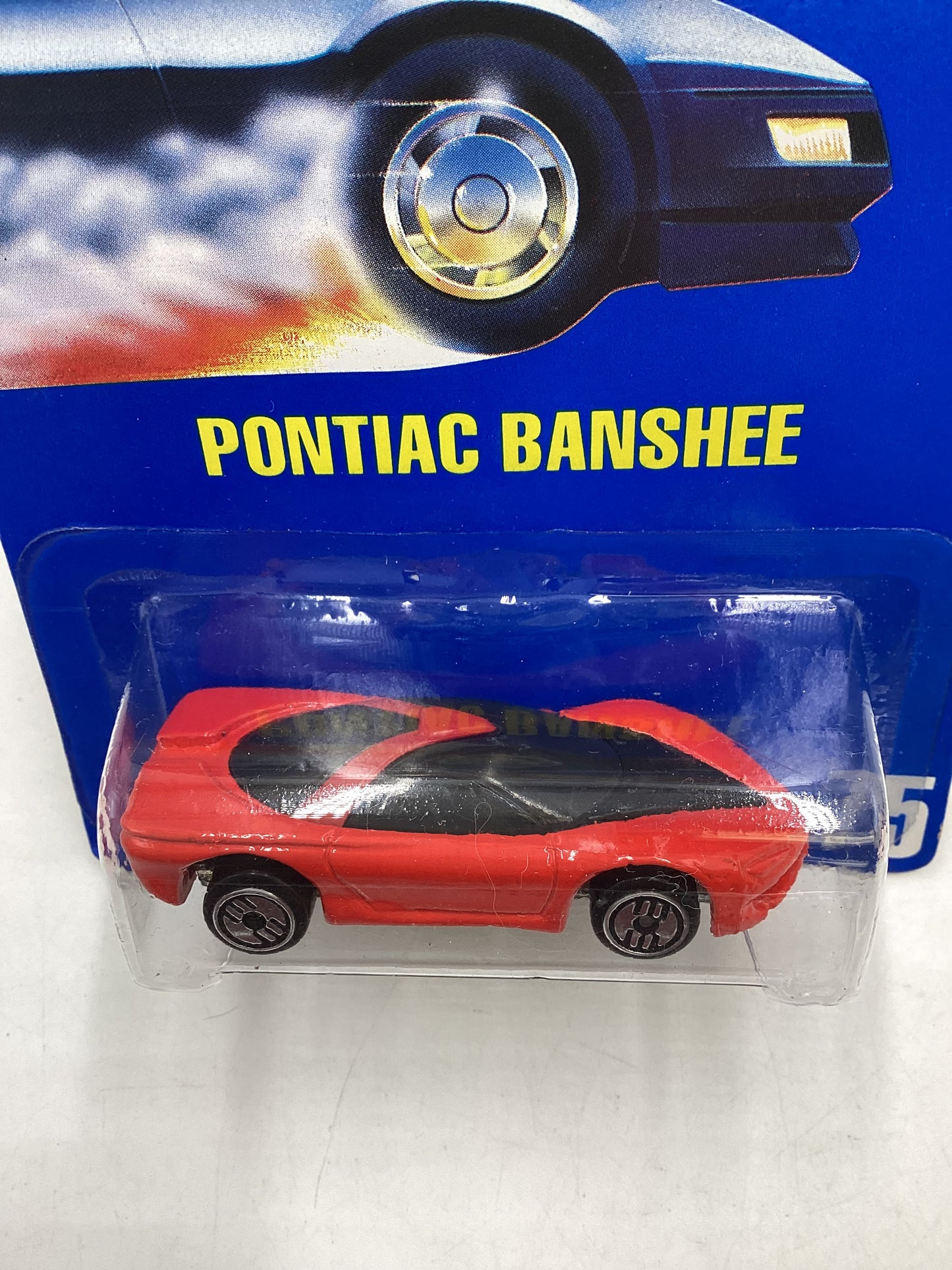 Hot Wheels Blue Card Collector No. 75 Pontiac Banshee Red UH Chrome Wheels 238H