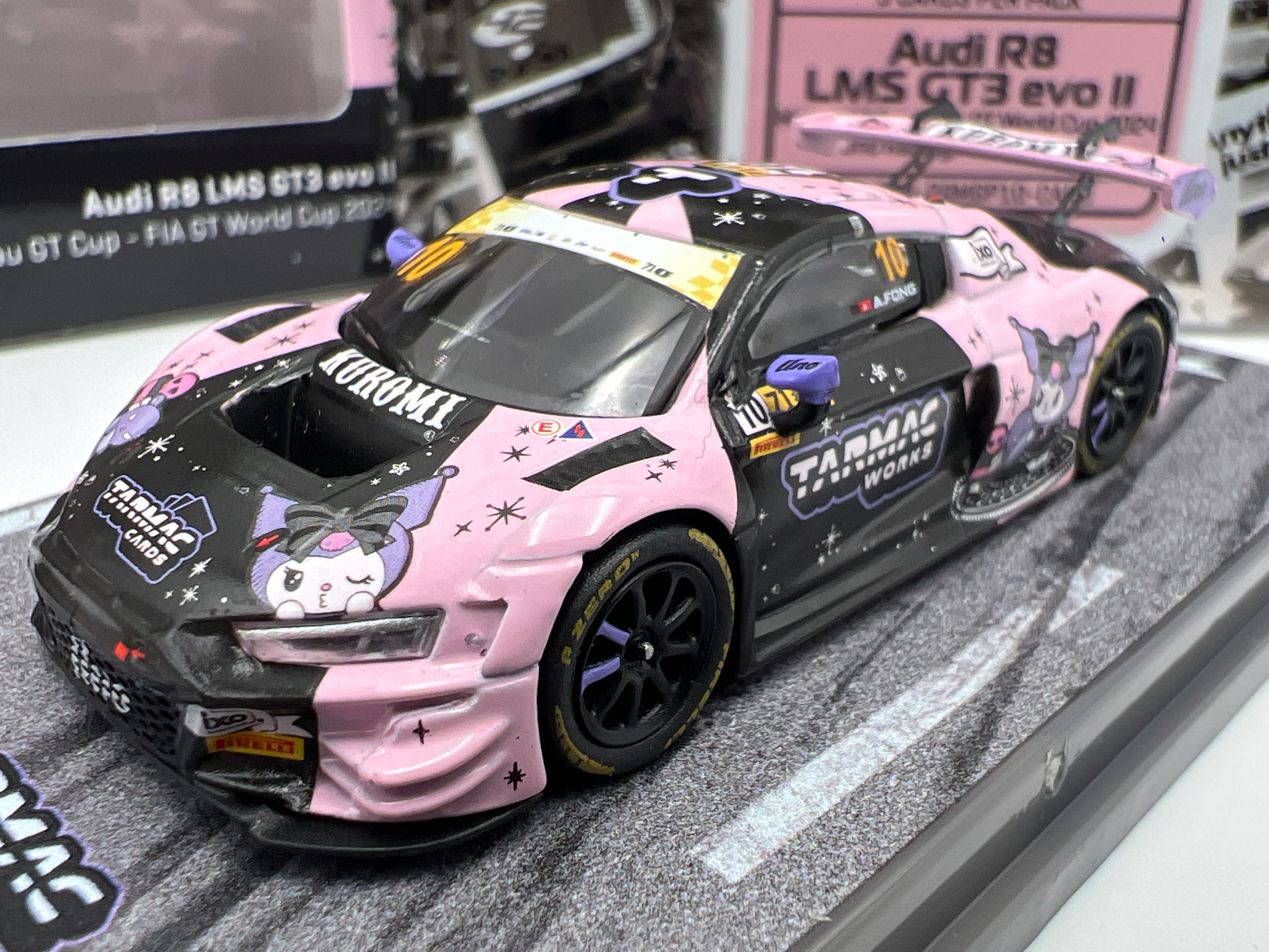 Tarmac Works x Kuromi Audi R8 LMS GT3 EVO II Macau 2024 GT Cup W