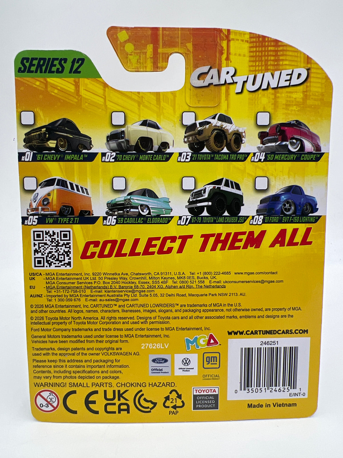 MGA Car Tuned Mainline Series 12 #2 61 Chevy Impala Black/Gold