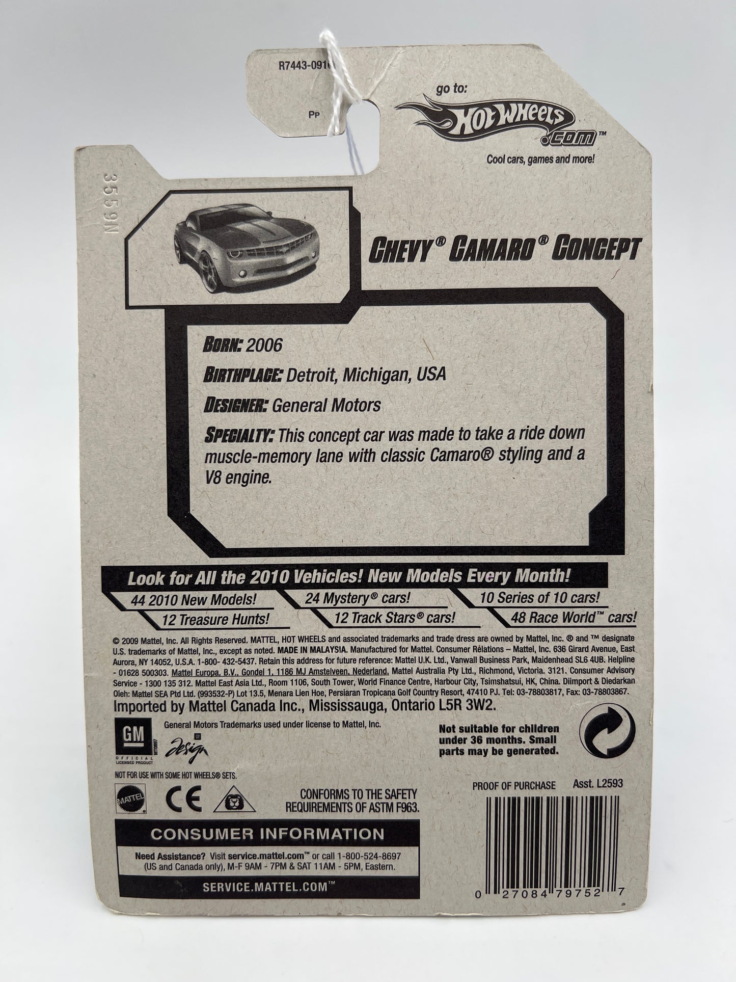 2010 Hot Wheels Treasure Hunts #54 Chevy Camaro Concept Orange 273B