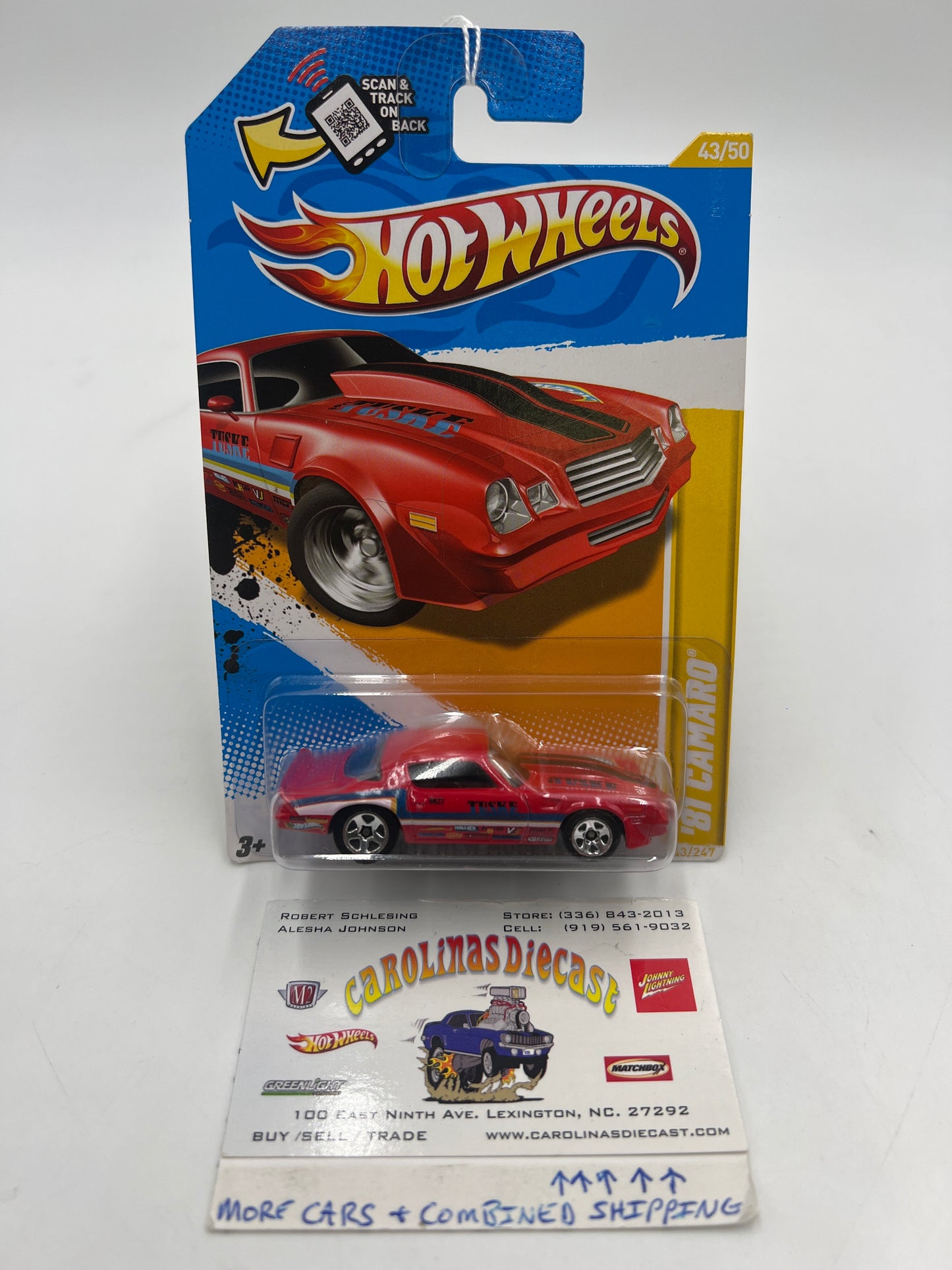 2012 Hot Wheels New Models #43 81 Camaro Red 4D