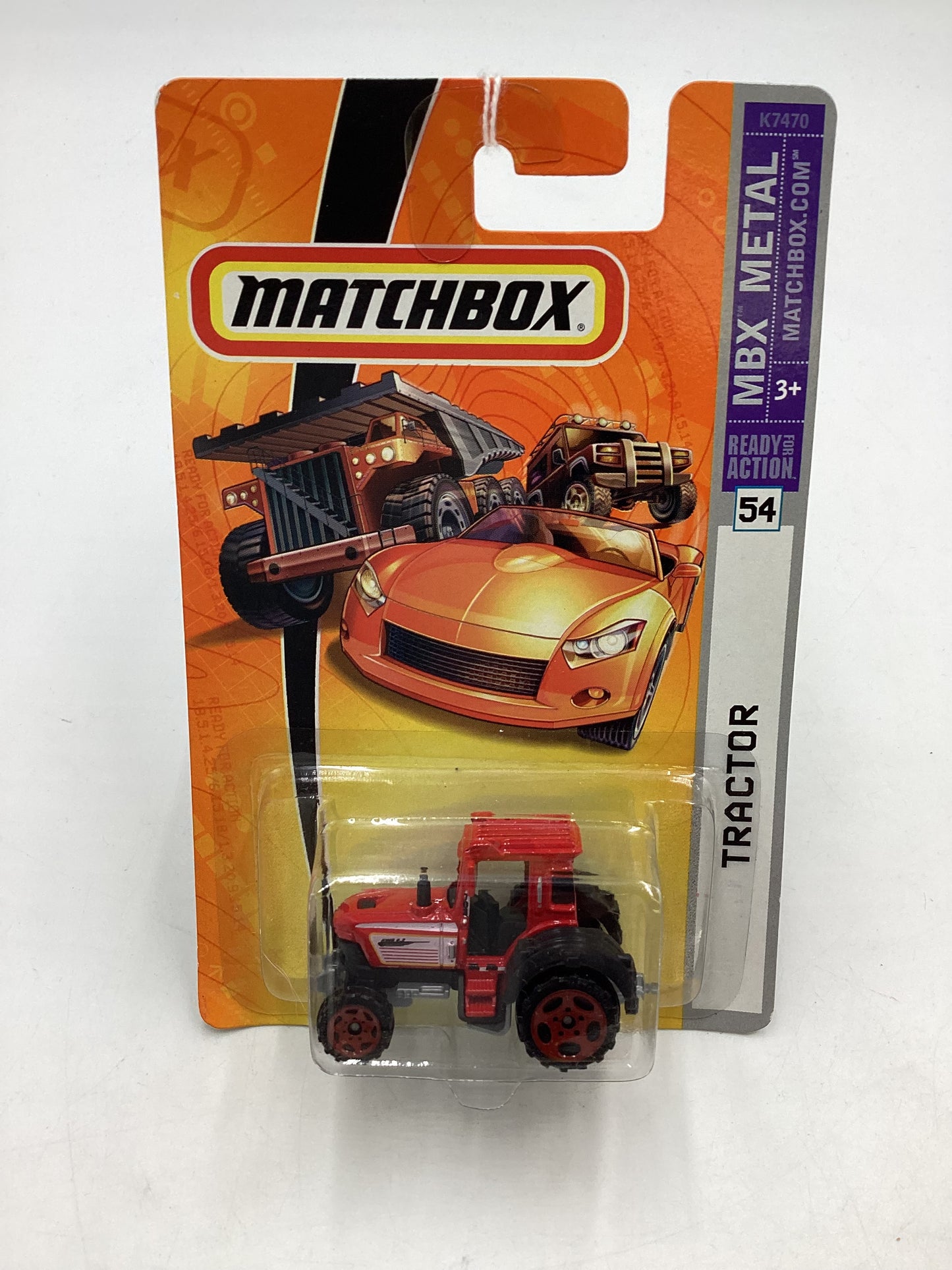 Matchbox #54 MBX Metal Tractor Red 206D