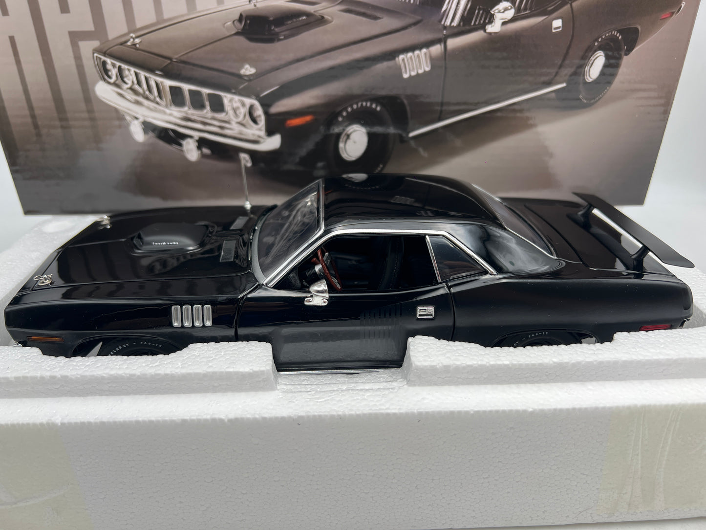Acme 1:18 Scale #435 Of Only 696 Made 1971 Plymouth Hemi 426 Cuda Black W/Box VHTF