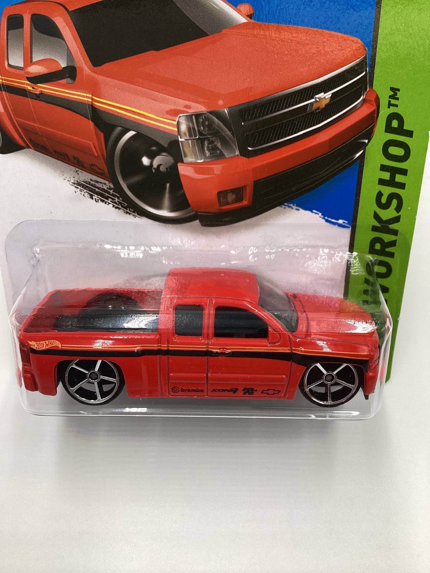 2015 Hot Wheels HW Workshop #249 Chevy Silverado Red 16A