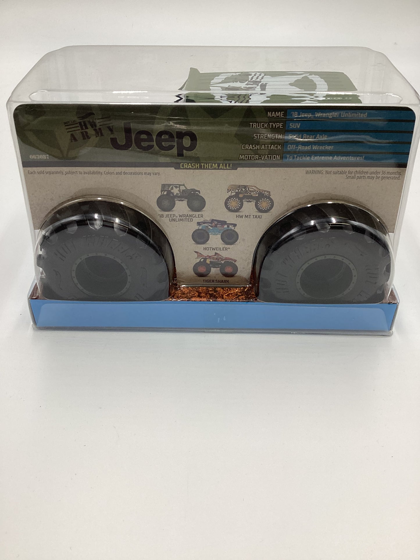 2020 Hot Wheels Monster Trucks Giant Wheels HW Army Jeep