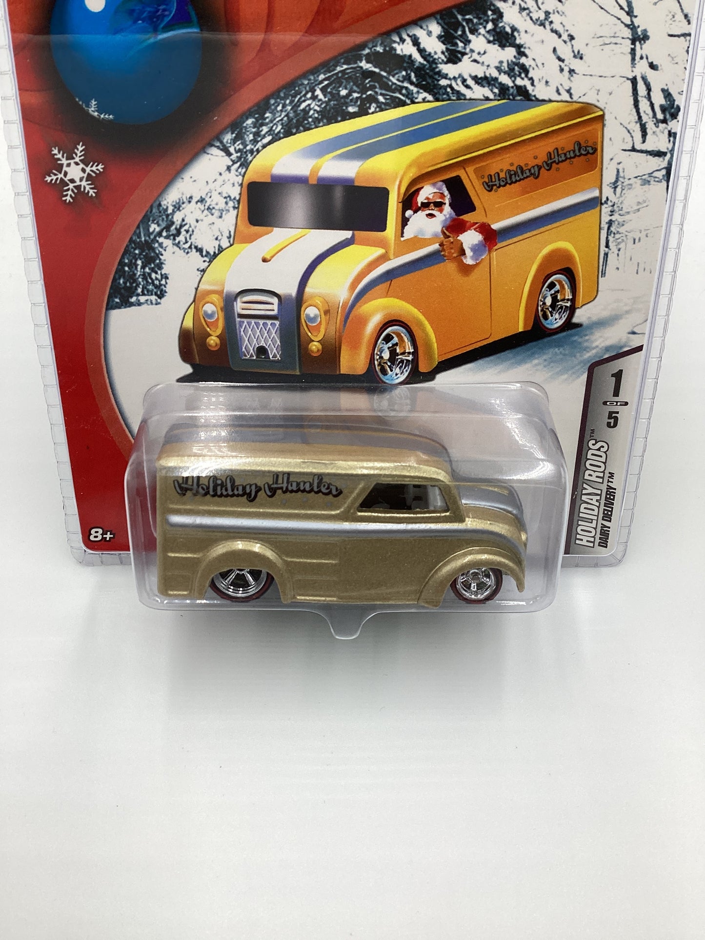 Hot Wheels 2006 Holiday Rods 1/5 Dairy Delivery Gold SR