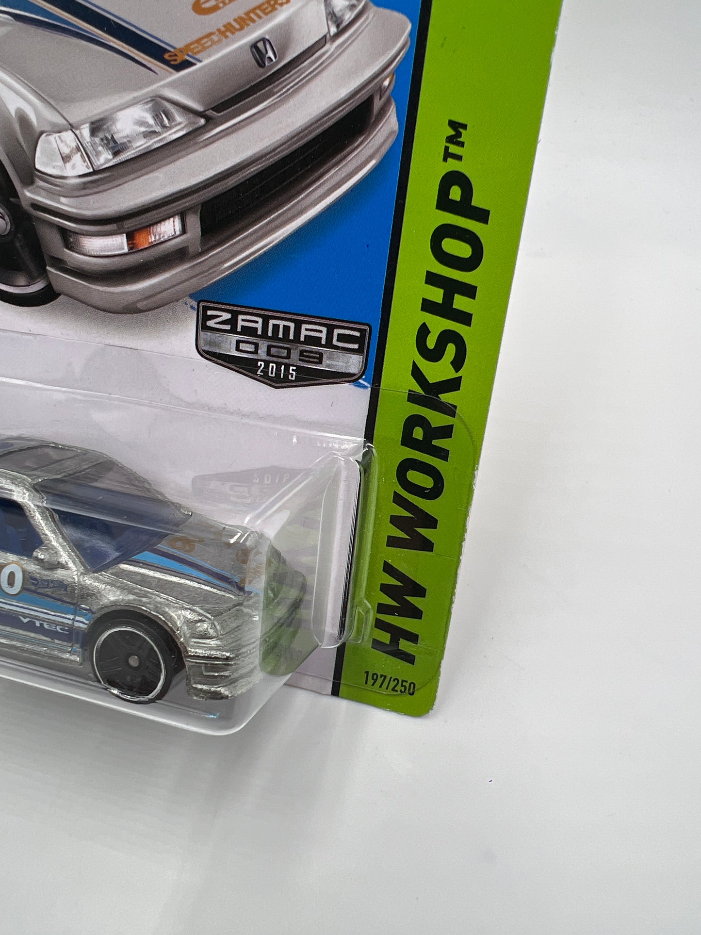 2015 Hot Wheels Walmart Exclusive Zamac 9 #197 90 Honda Civic EF W/Protector