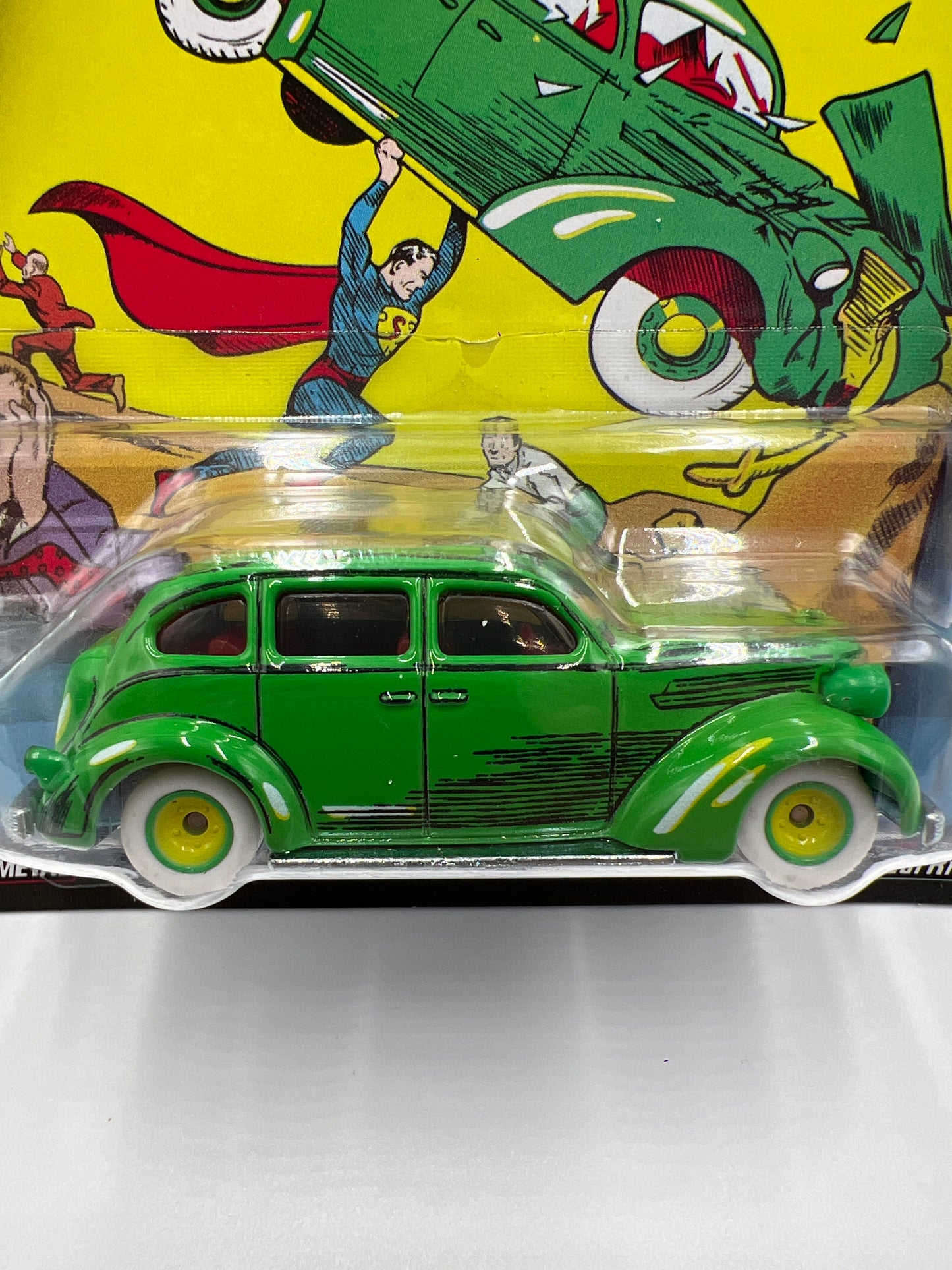 2024 Hot Wheels Gold Label Pop Culture Action Comics #1 Action Sedan Green