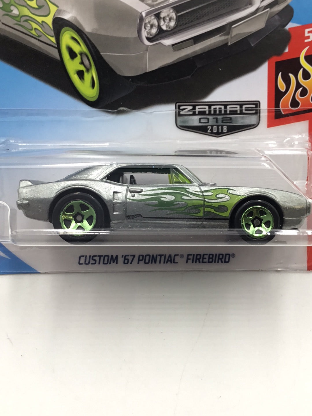2018 Hot wheels Zamac #12 Custom 67 Pontiac Firebird Factory Sealed sticker