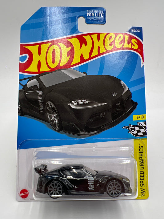 2022 Hot Wheels GameStop Exclusive #160 20 Toyota GR Supra Black W/Protector