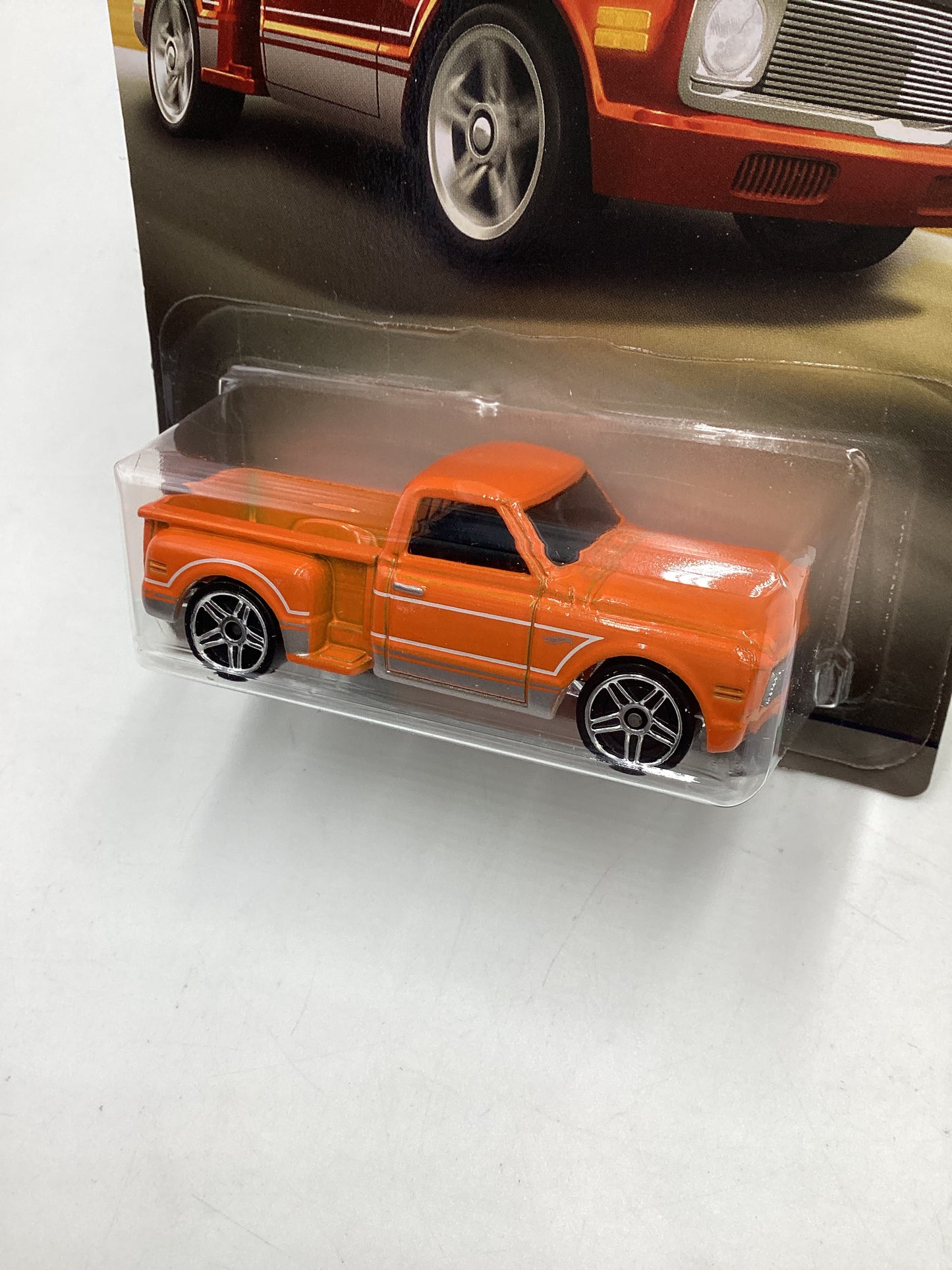 Hot Wheels Walmart 100 Years Chevy #8 Custom 69 Chevy Pickup Orange 161Q