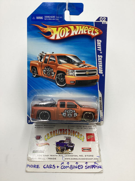 Hot Wheels 2010 #070 Chevy Silverado Orange (SR)