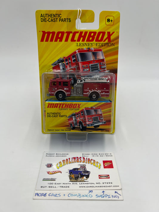 Matchbox Lesley Edition Pierce Dash Fire Engine Red SR