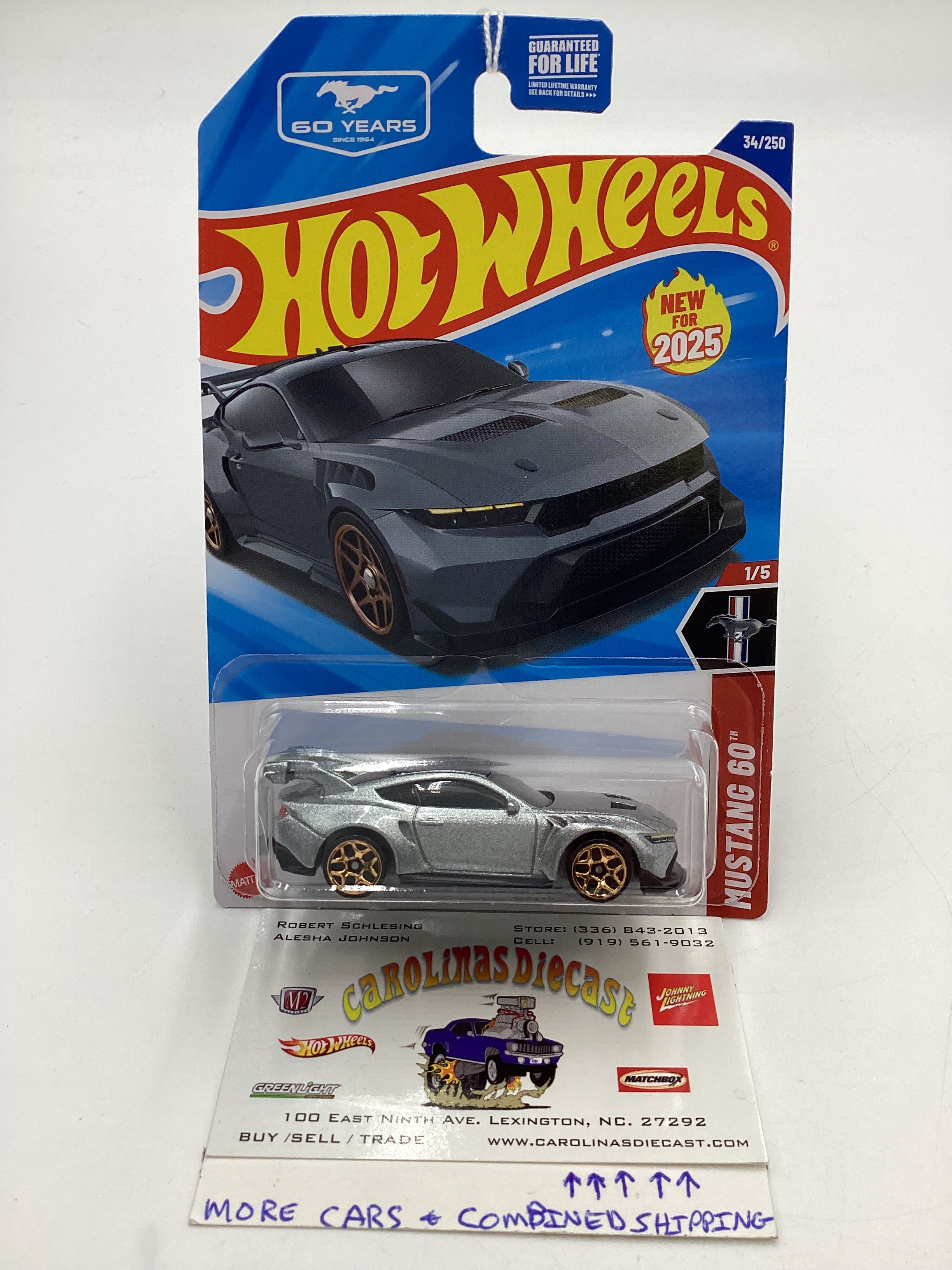 2025 Hot Wheels B case #34 Ford Mustang GTD 22E – carolinasdiecast