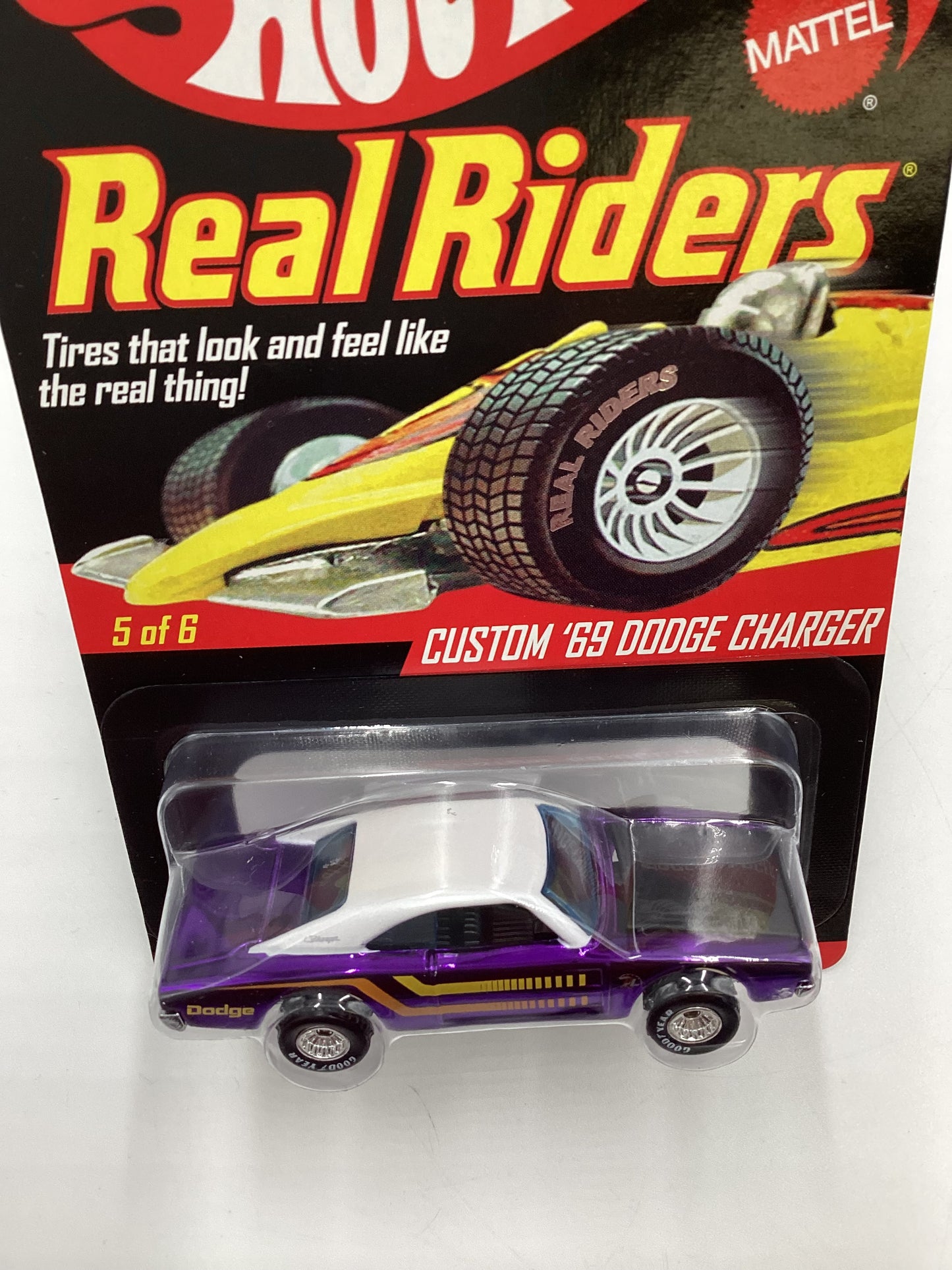 Hot Wheels Real Riders RLC #6559/7500 Series 7 5/6 Custom 69 Dodge Charger W/Protector