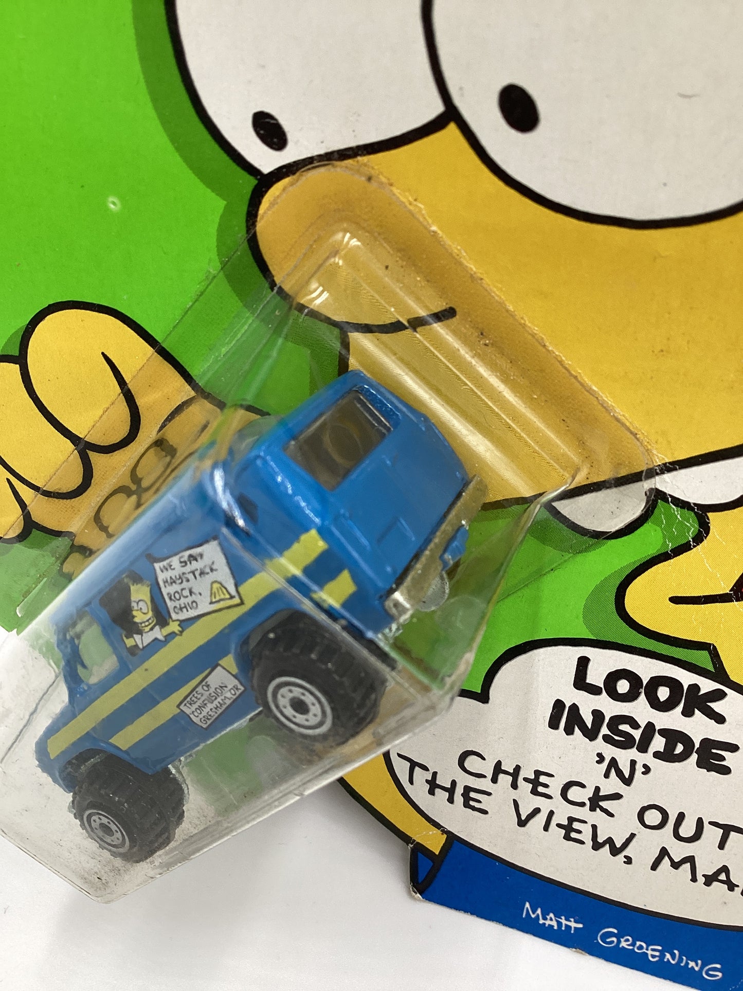 1990 Hot Wheels The Simpson Family Camper Blue