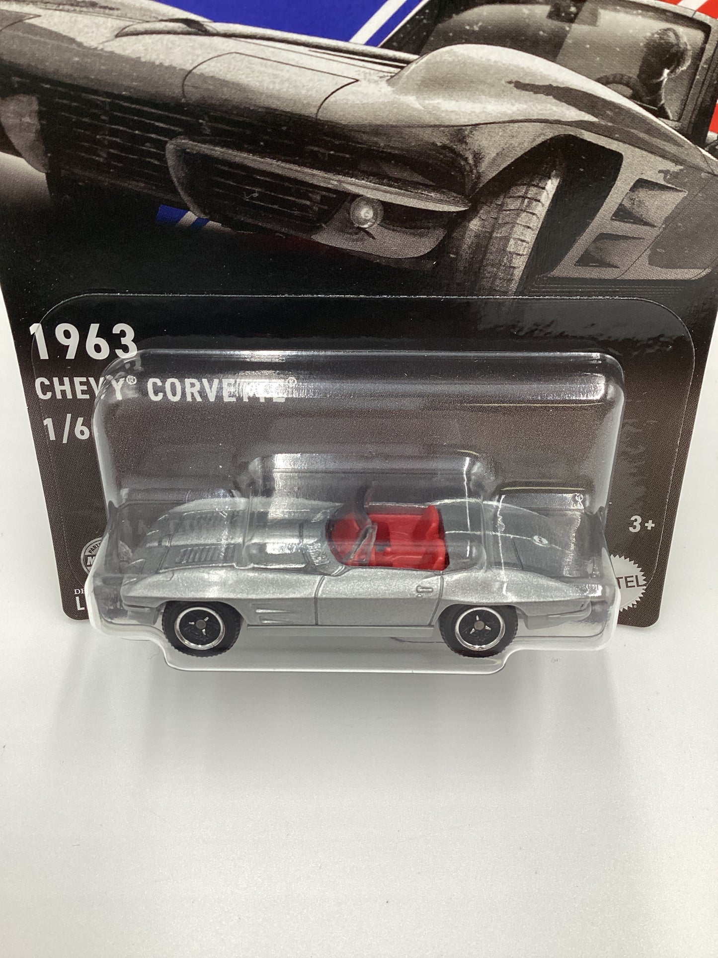 2024 Matchbox American Convertibles #1 1963 Chevy Corvette Silver 162C