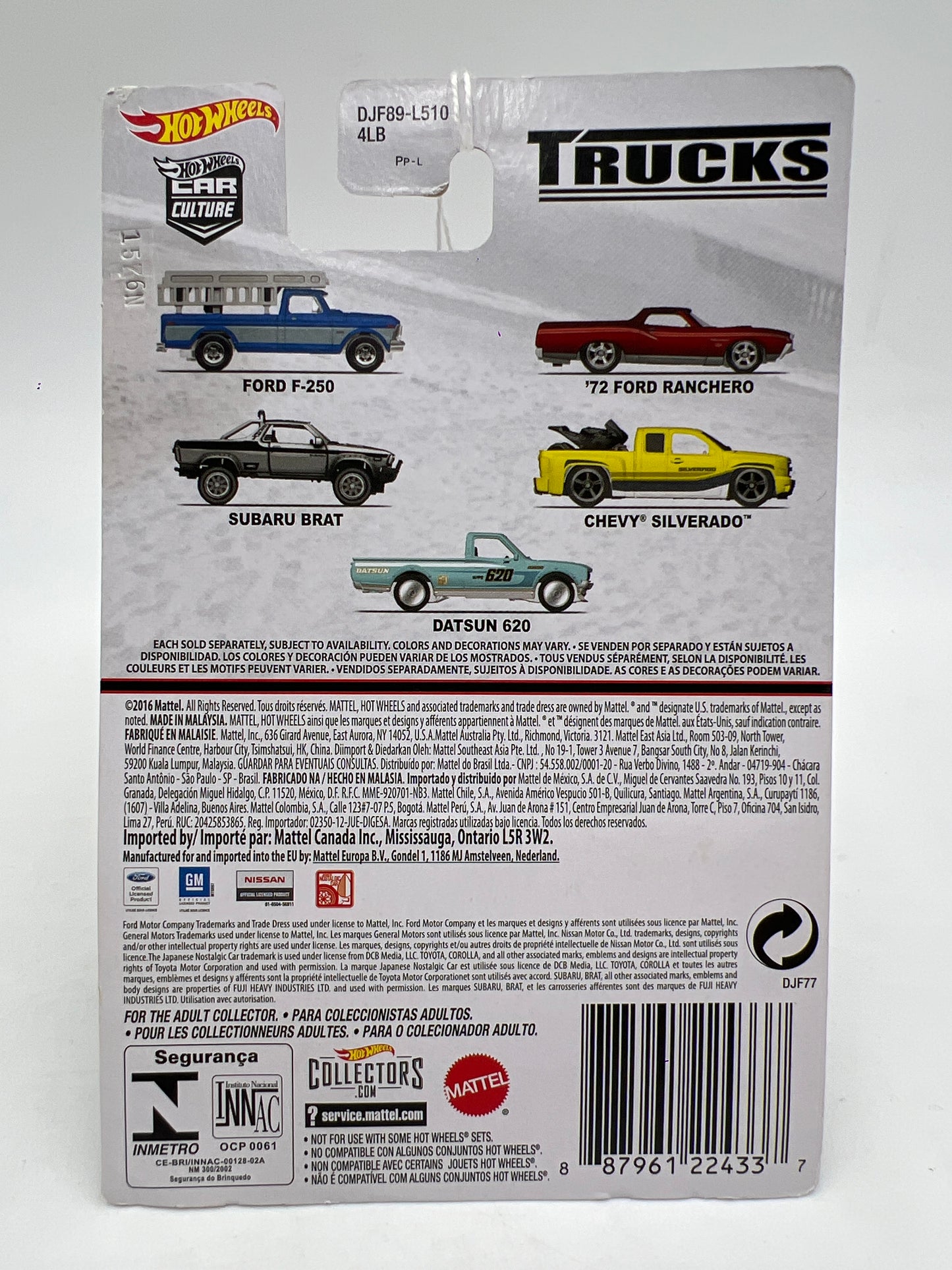 Hot Wheels Premium Trucks #3 Subaru Brat Silver 246M