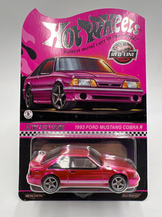 2024 Hot Wheels RLC Club Exclusive 1993 Ford Mustang Cobra R Pink W/Protector