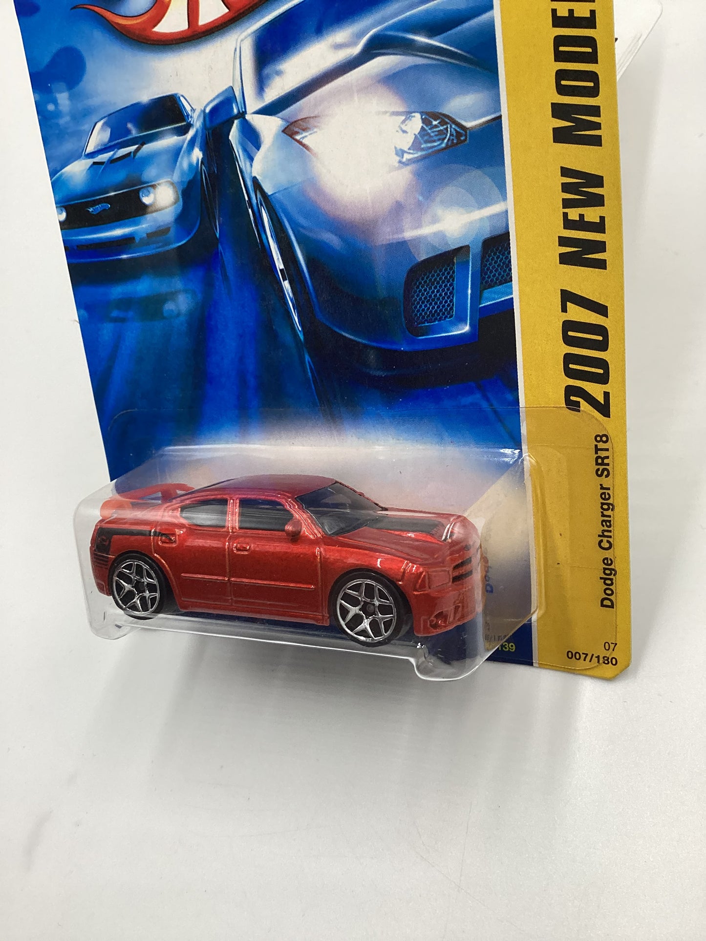 2007 Hot Wheels #007 Dodge Charger SRT8 Orange 37D