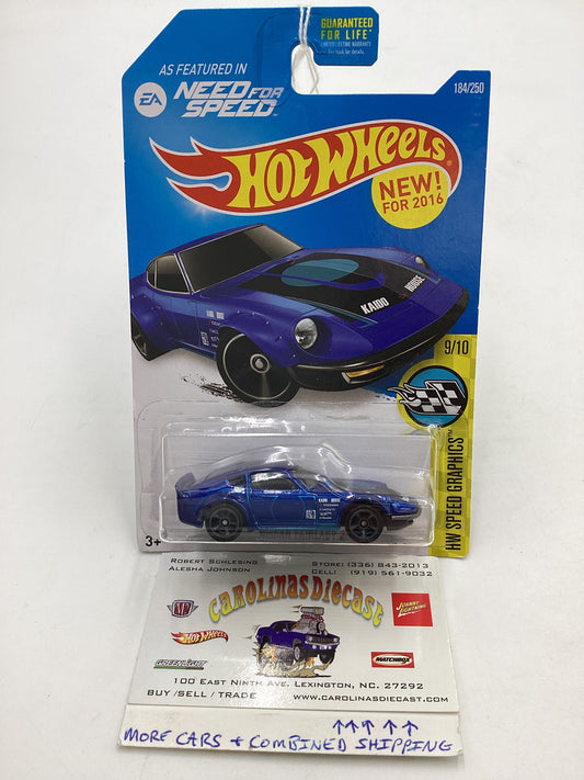 2016 Hot wheels Speed Graphics 184/250 Nissan Fairlady Z 81F See Last Pic for Exact Card Cond