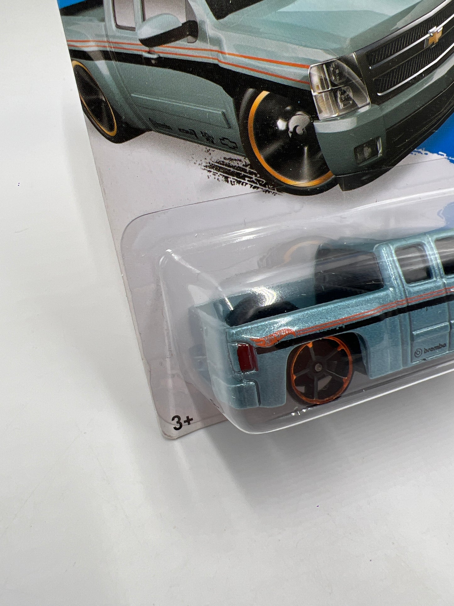 2015 Hot Wheels Workshop #249 Chevy Silverado Light Blue
