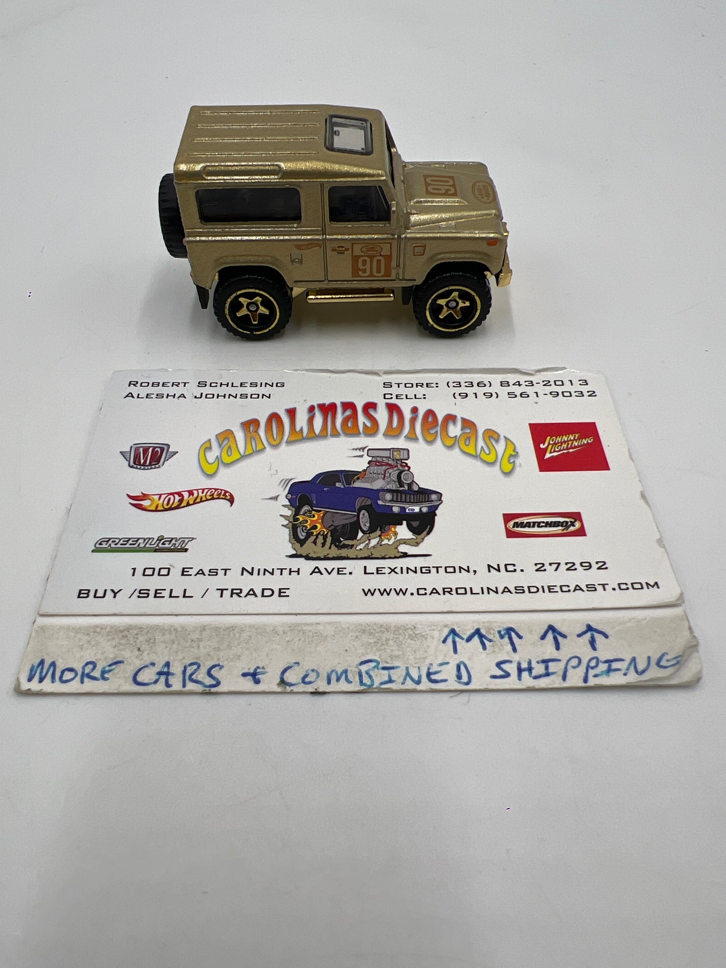 2022 Hot Wheels FAO Schwarz Loose Land Rover Defender 90 Gold