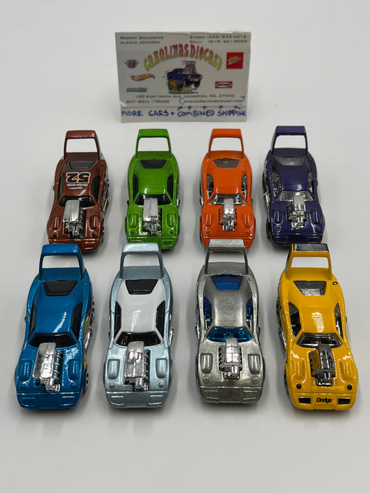 Hot Wheels Loose Lot of 8 Tooned Dodge 69 Dodge Daytona W/Exclusives! EE9