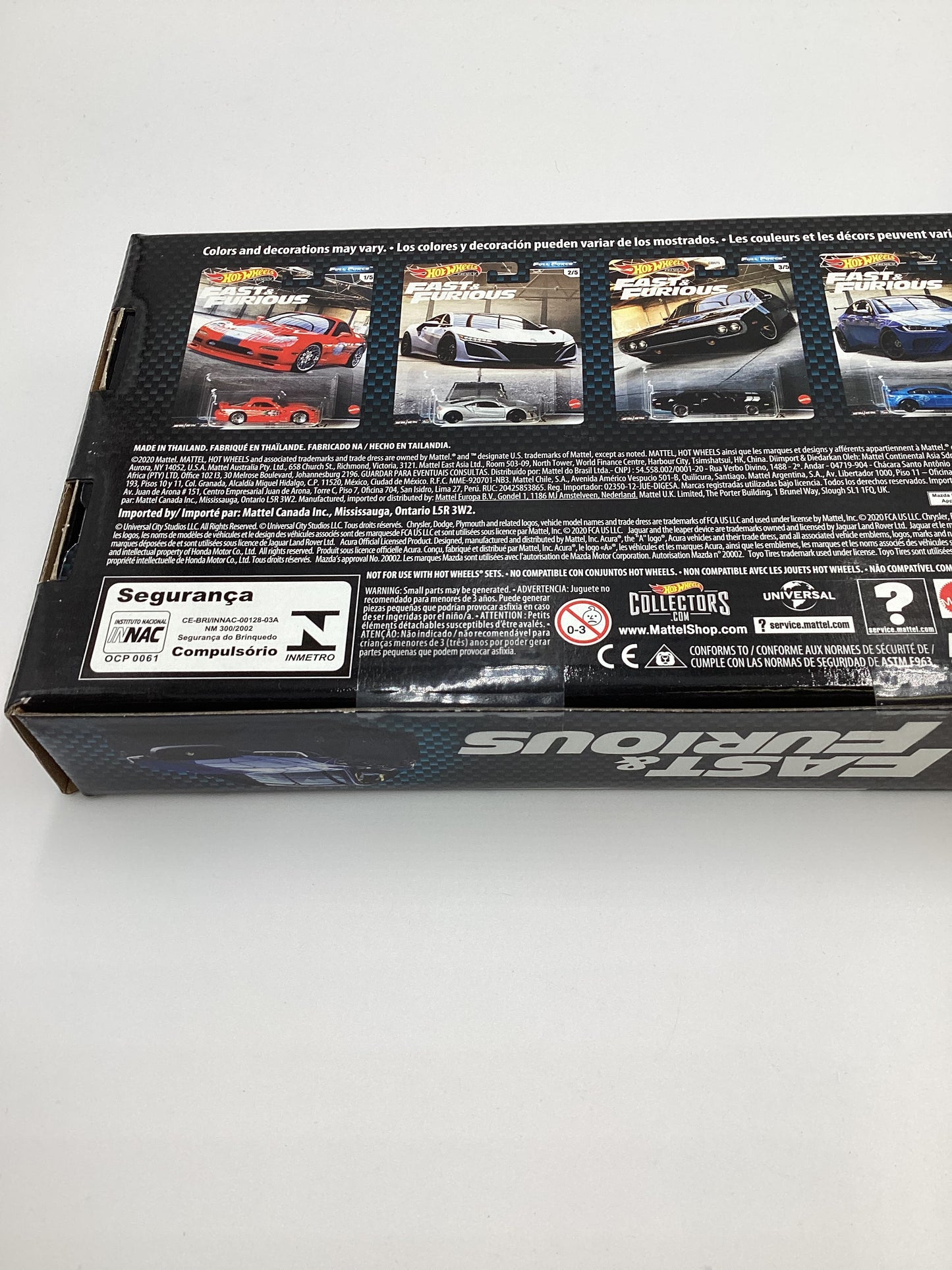 Hot Wheels Fast and Furious Full Force Sealed Premium 5 Car Set