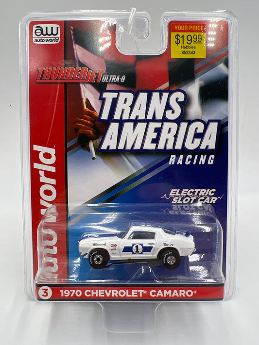 Auto World Thunderjet Ultra G #3 1970 Chevrolet Camaro White