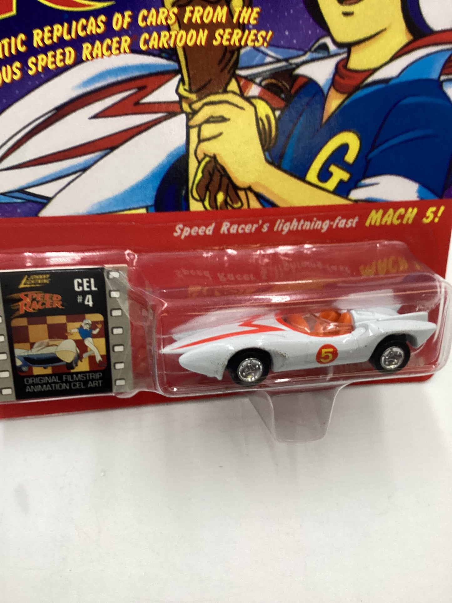 Johnny Lightning Speed Racer CEL #4 Speed Racer Mach 5 White 186B