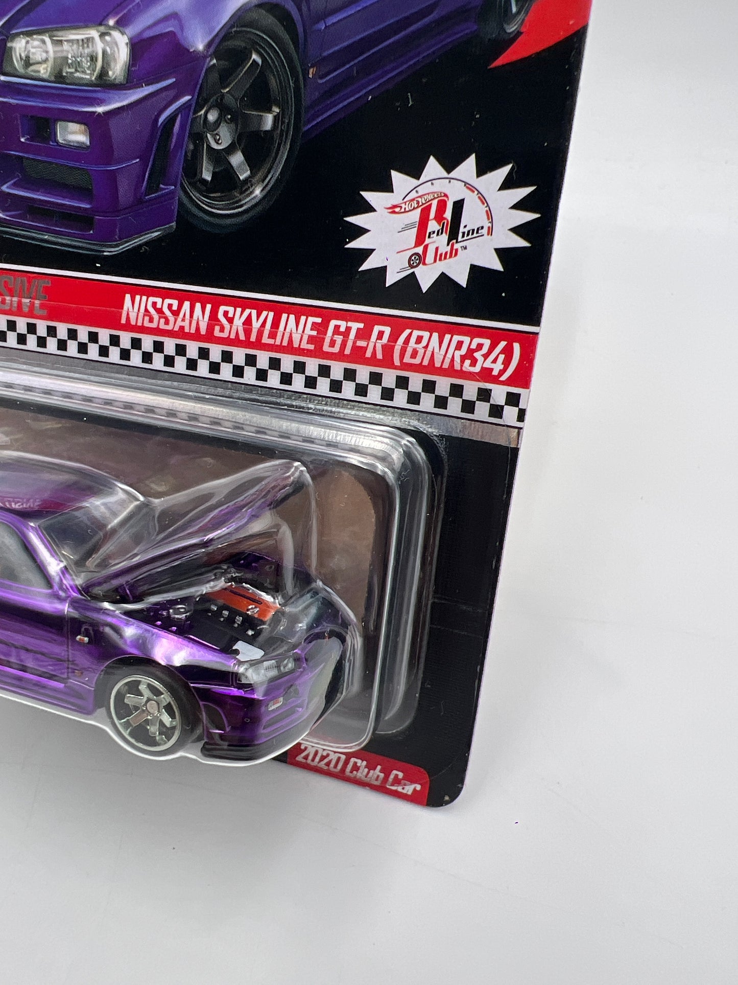 2020 Hot Wheels RLC Nissan Skyline GT-R BNR34 Purple W/Patch & Button W/Protector