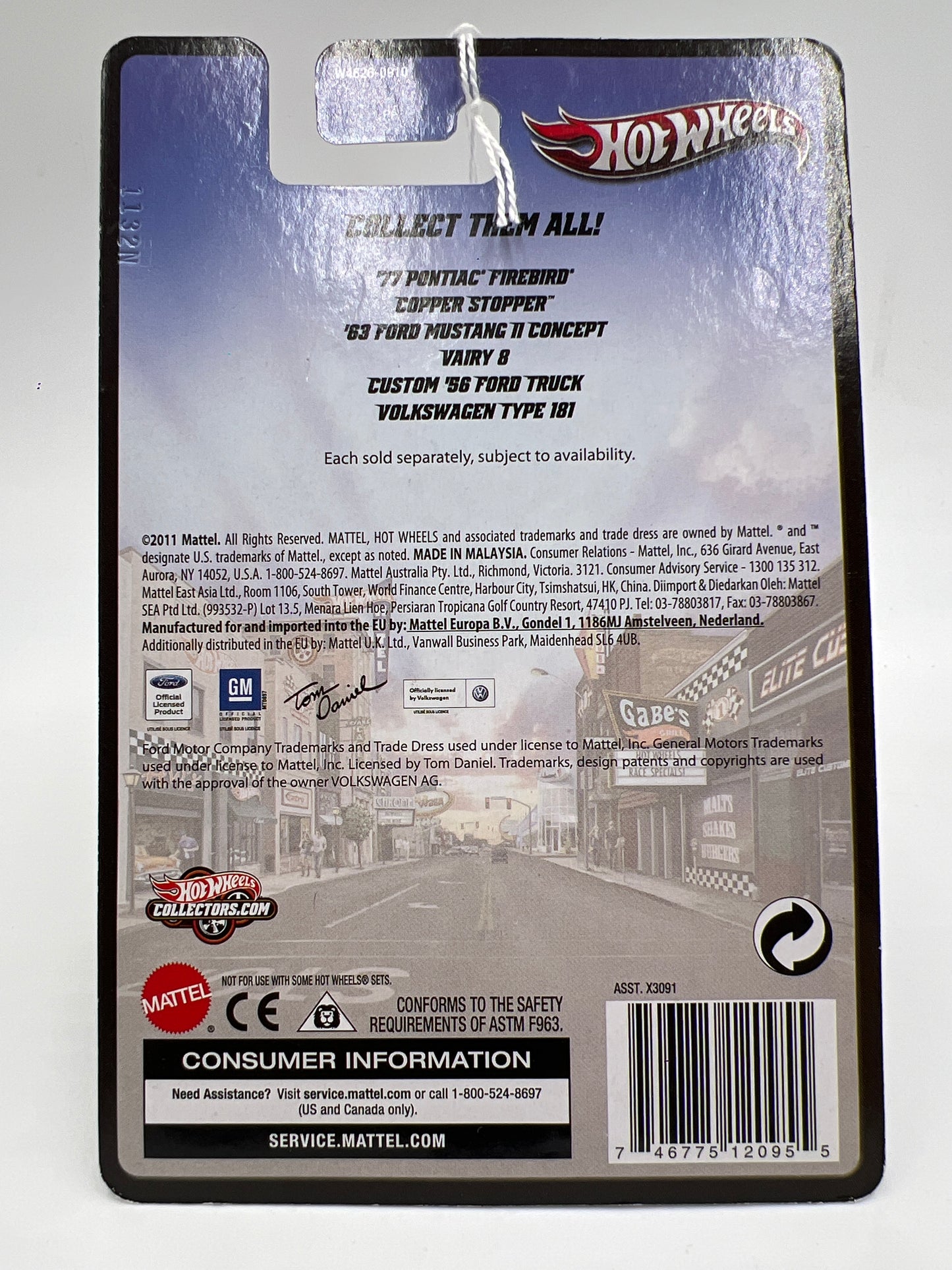 Hot Wheels Boulevard Show Rods Copper Stopper Black/White 244J