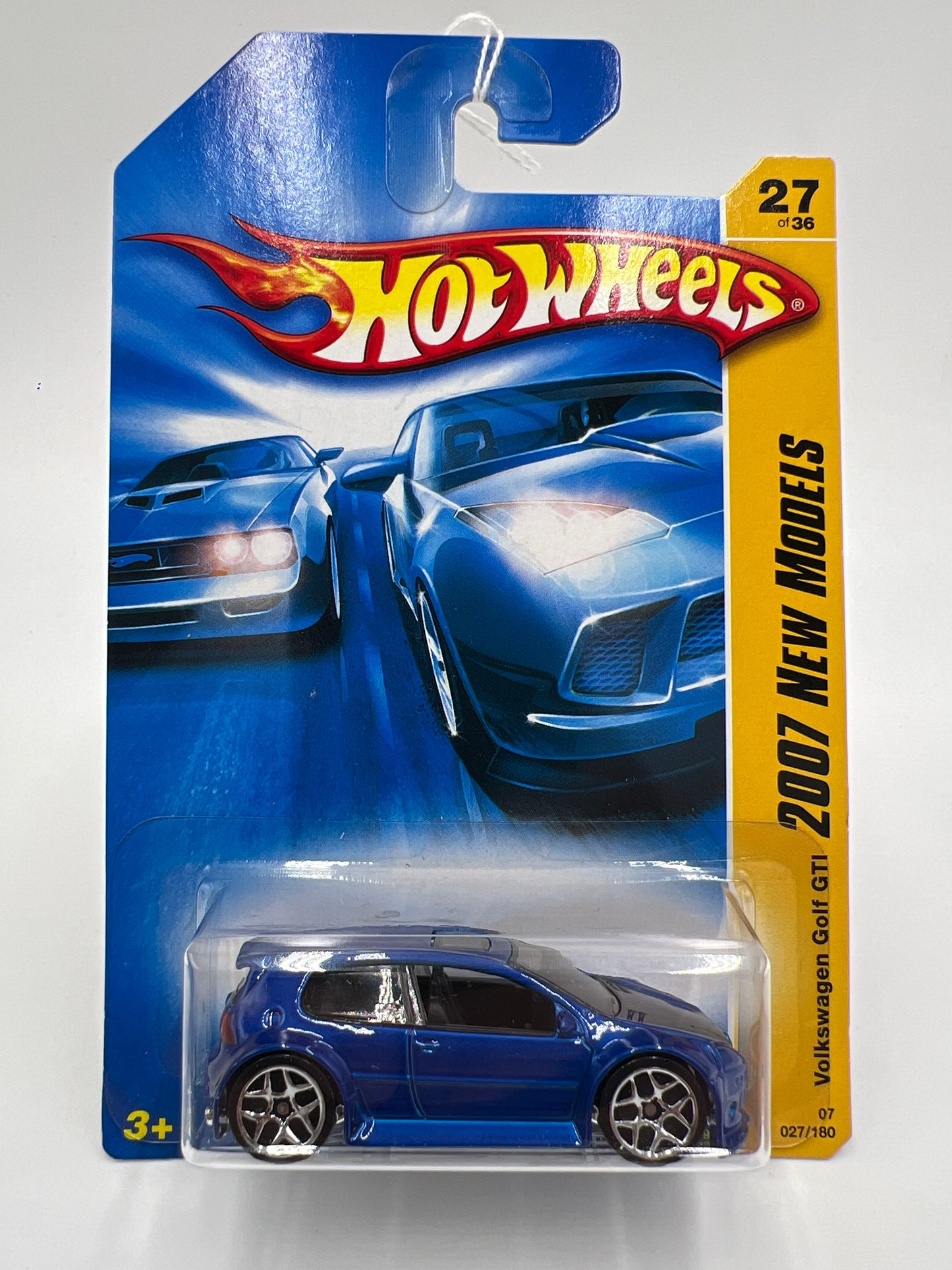 2007 Hot Wheels New Models #27 Volkswagen Golf GTI Blue 96B