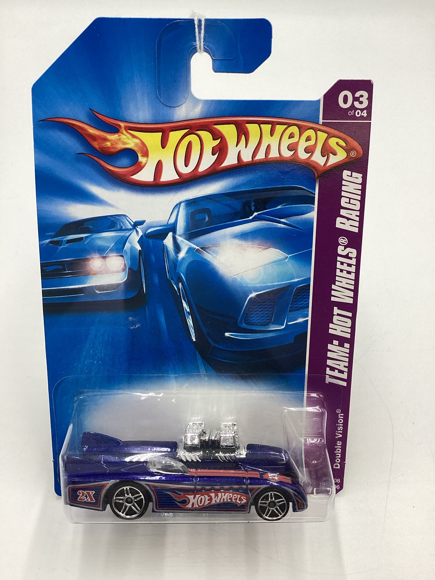 2008 Hot Wheels HW Team: Hot Wheels Racing #147 Double Vision Blue BB6