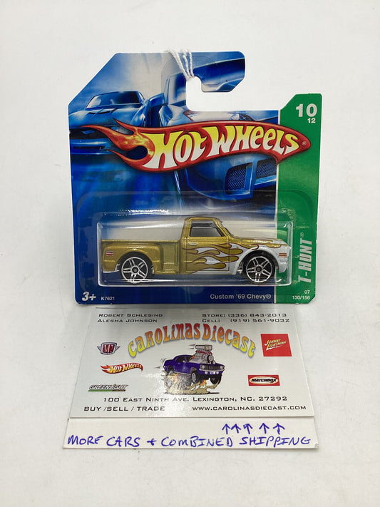 2007 Hot Wheels Treasure Hunt #130 Custom 69 Chevy Short Card 277E