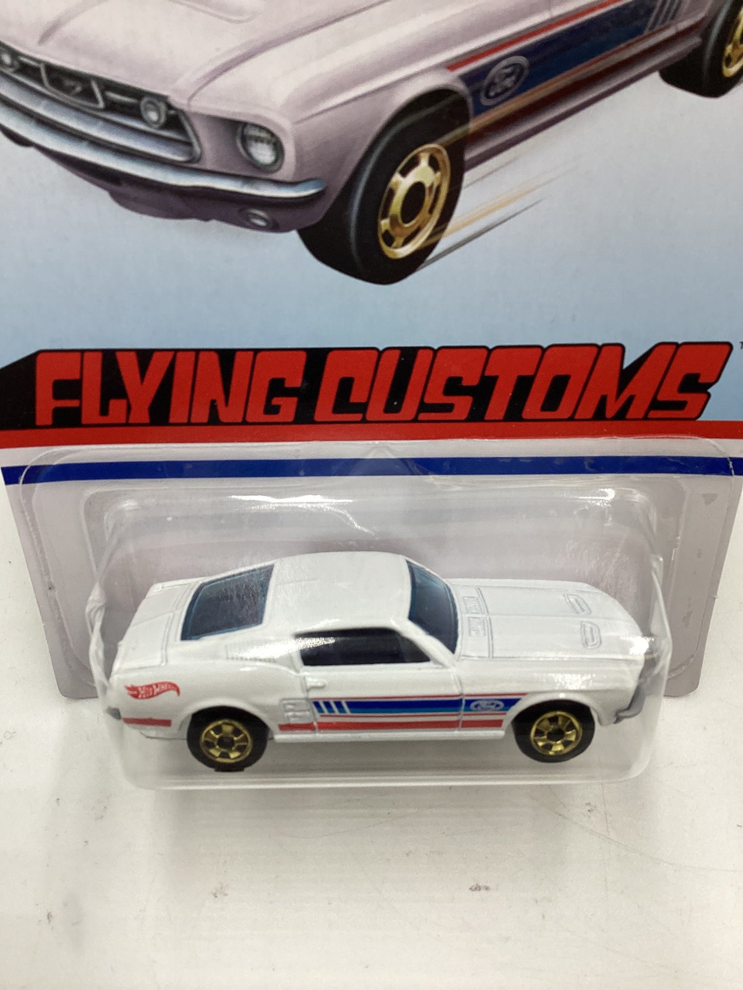 Hot Wheels Target Exclusive Flying Customs 67 Custom Mustang White