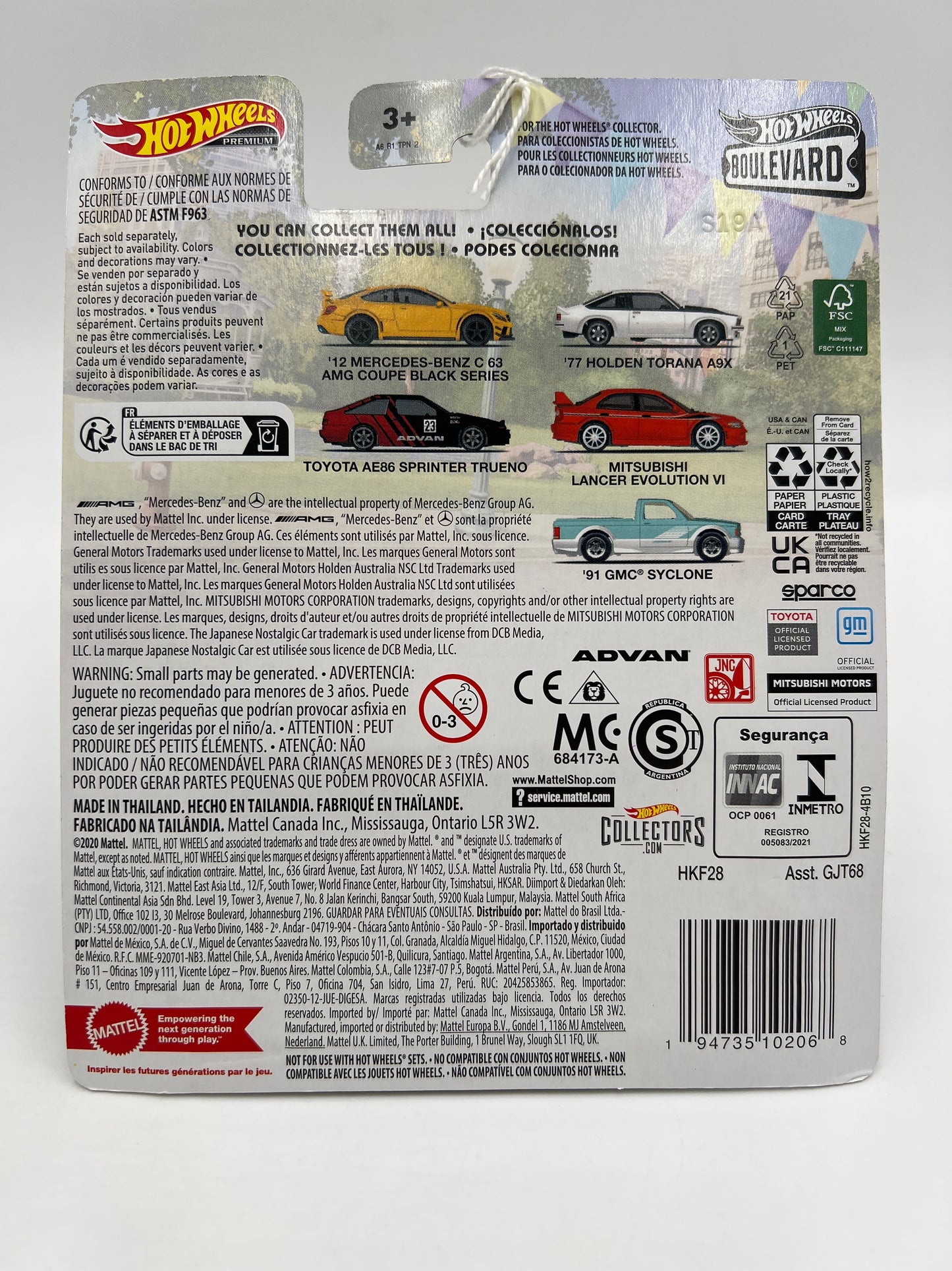 Hot Wheels Premium Boulevard #78 Advan Toyota AE86 Sprinter Trueno Black/Red 261A