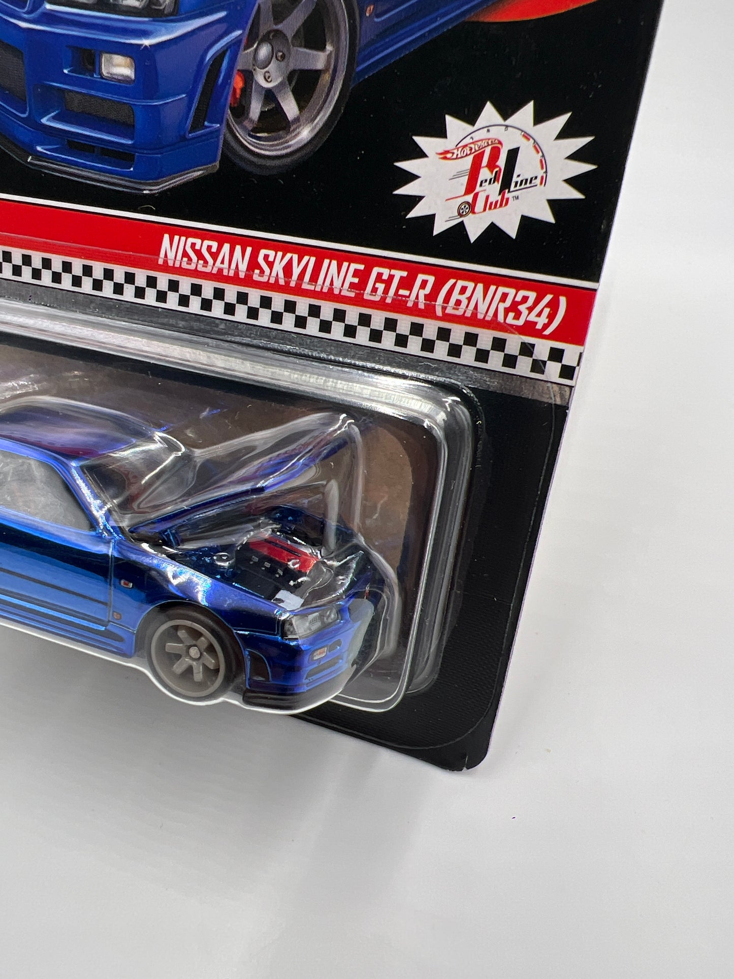Hot Wheels RLC Nissan Skyline GT-R BNR34 Blue #8483/12500 W/Protector
