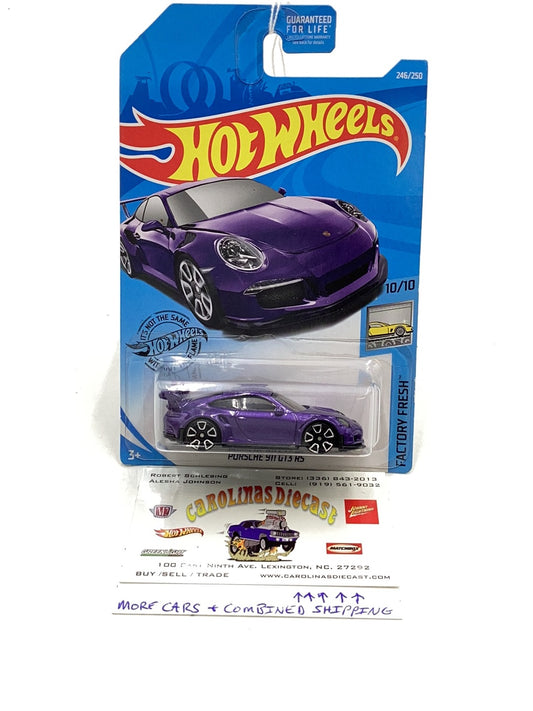 2019 Hot Wheels #246 Porsche 911 GT3 RT3 RS 101C