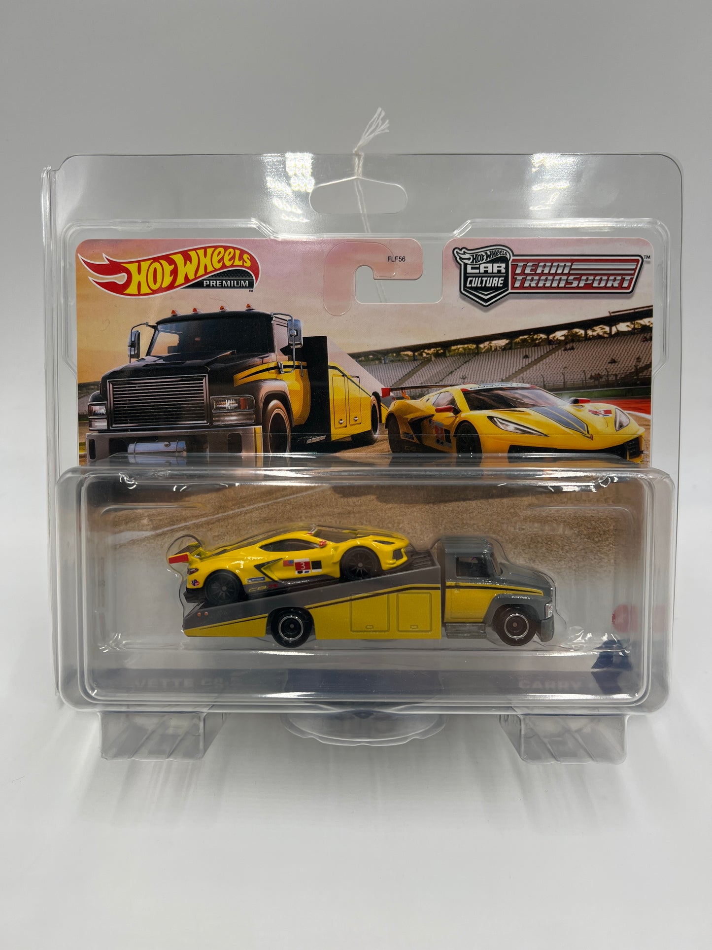 Hot Wheels Team Transport #36 Corvette C8.R & Carry On W/Protector