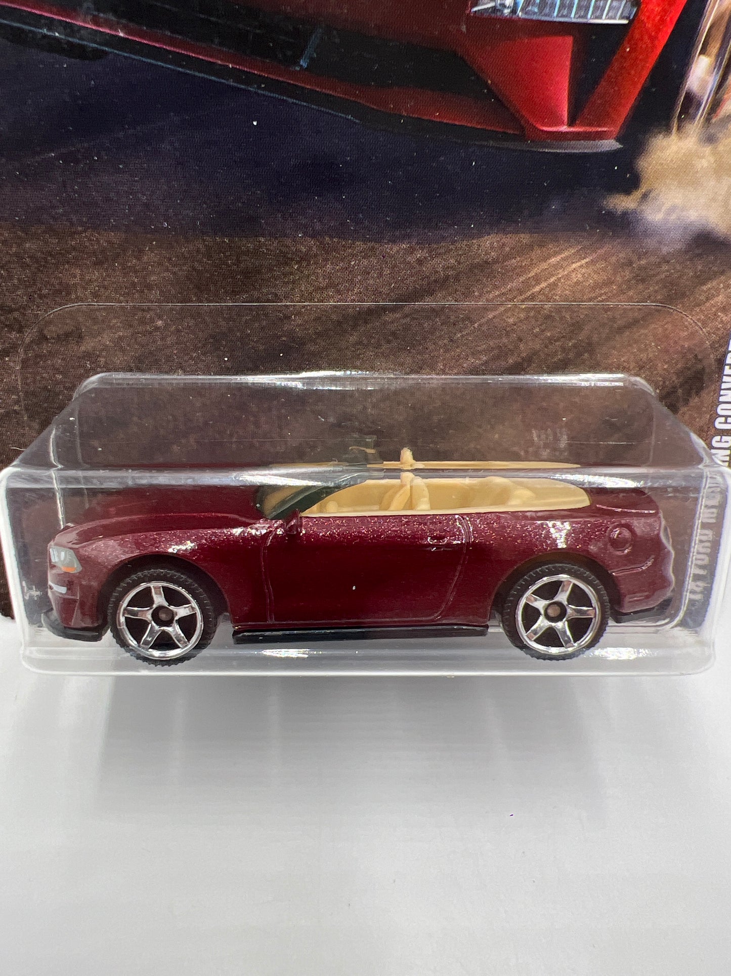 Matchbox Mustang Series #1 18 Ford Mustang Convertible Dark Red 155G