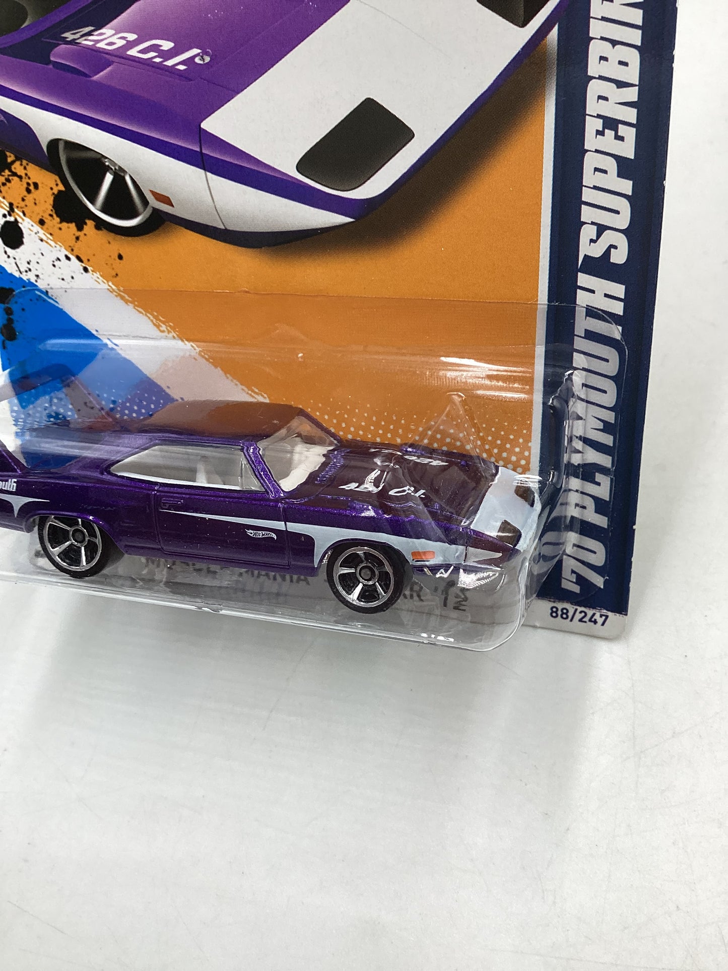 2012 Hot Wheels Muscle Mania #88 70 Plymouth Superbird Purple  41A