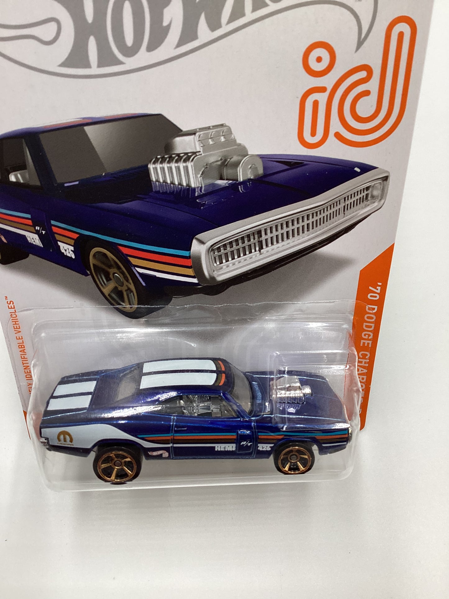 2020 Hot Wheels iD Series Chase #8 70 Dodge Charger R/T Blue 160D