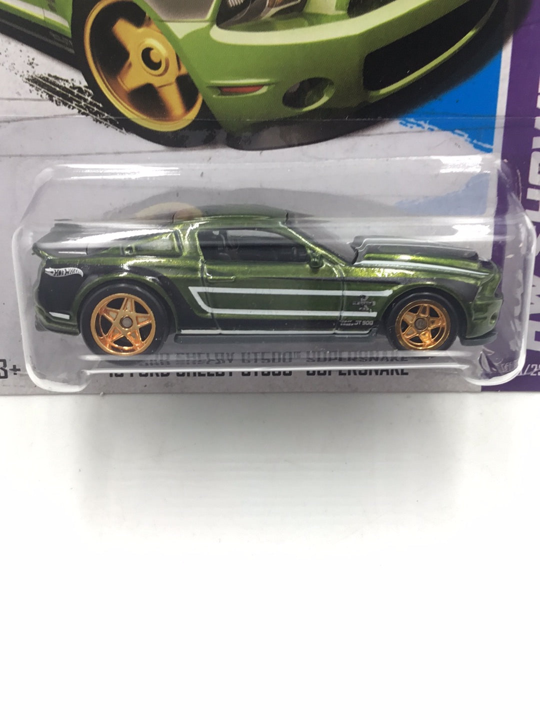 2013 hot wheels super treasure hunt #155 10 Ford Shelby GT500 Supersnake W/Protector