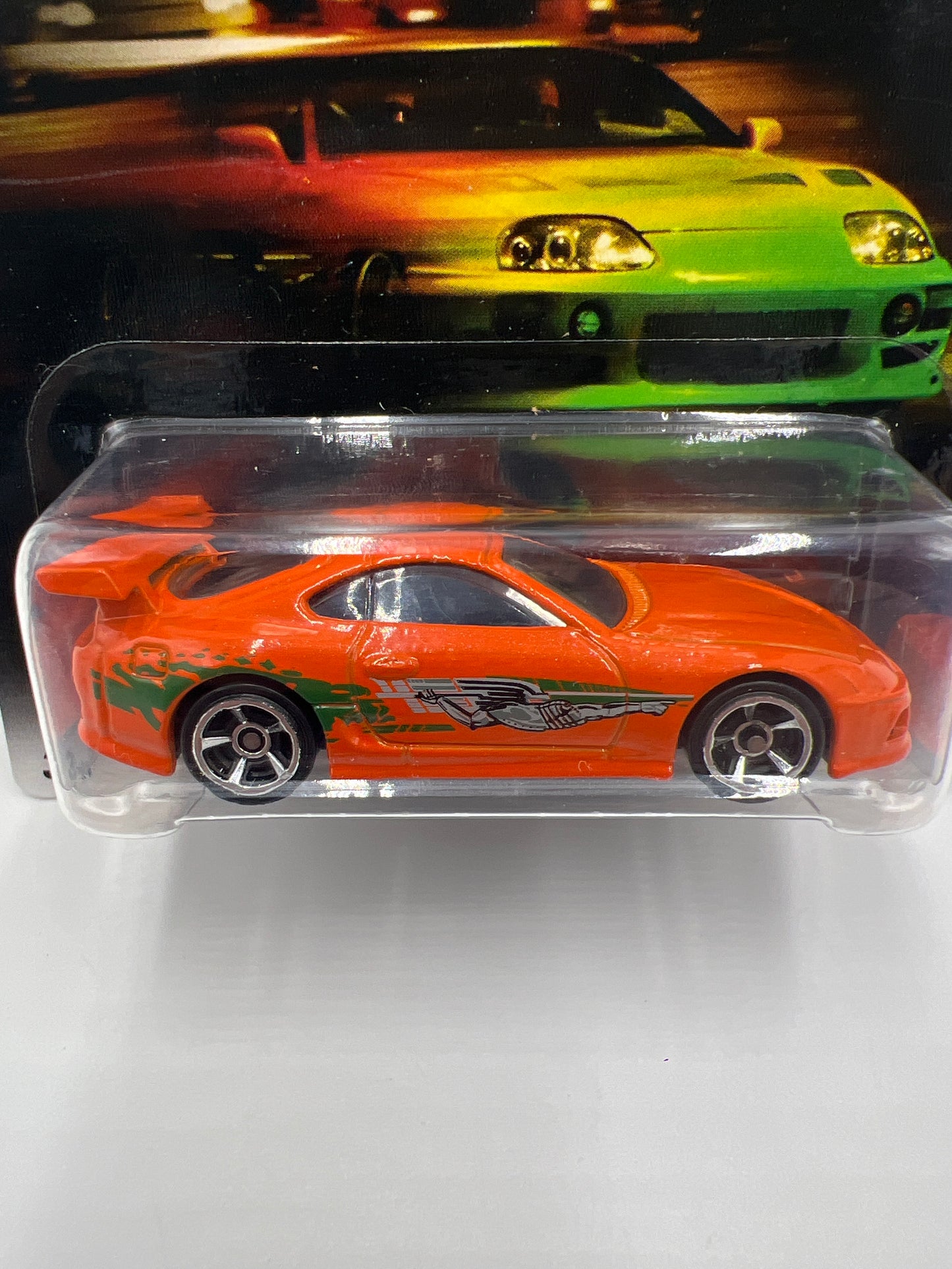 2016 Hot Wheels Fast & Furious #1 94 Toyota Supra Orange W/Protector