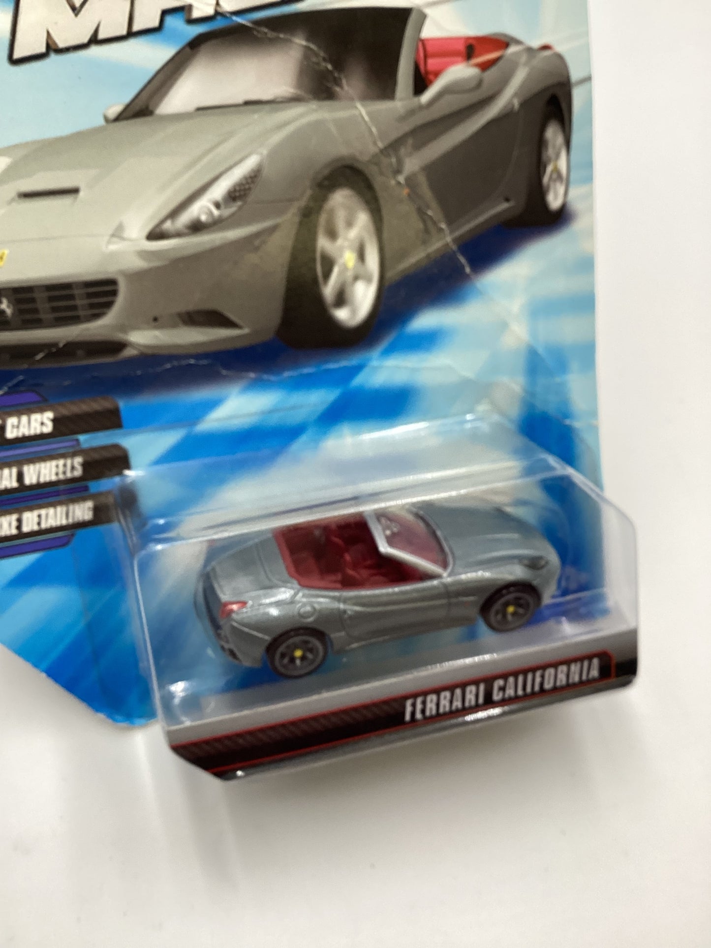 Hot wheels Speed Machines Ferrari California Gray *Bad Card*